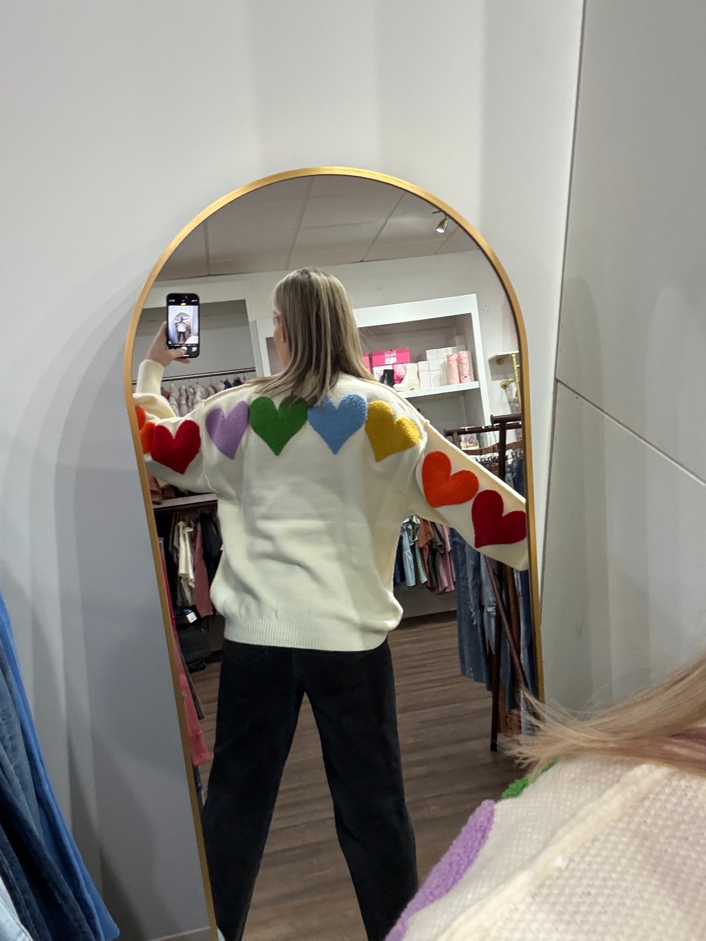 Hearts All Around Sweater