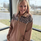 Mia Printed Pullover- Safari Chic
