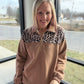 Mia Printed Pullover- Safari Chic