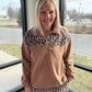 Mia Printed Pullover- Safari Chic