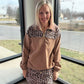 Mia Printed Pullover- Safari Chic