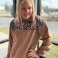 Mia Printed Pullover- Safari Chic