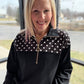Mia Pullover- Black Polka Dot