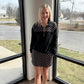 Mia Pullover- Black Polka Dot