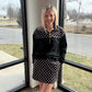 Mia Pullover- Black Polka Dot