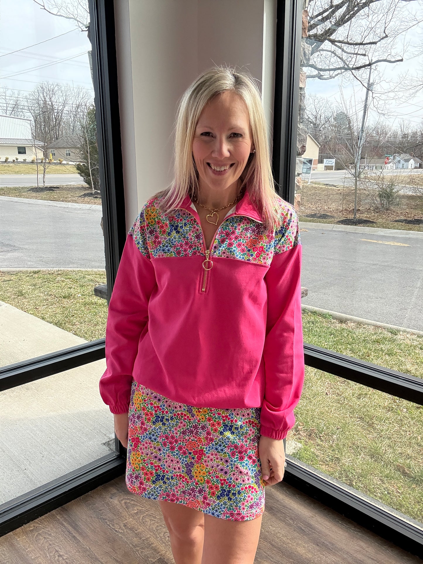 Mia Pullover- Falling For Florals