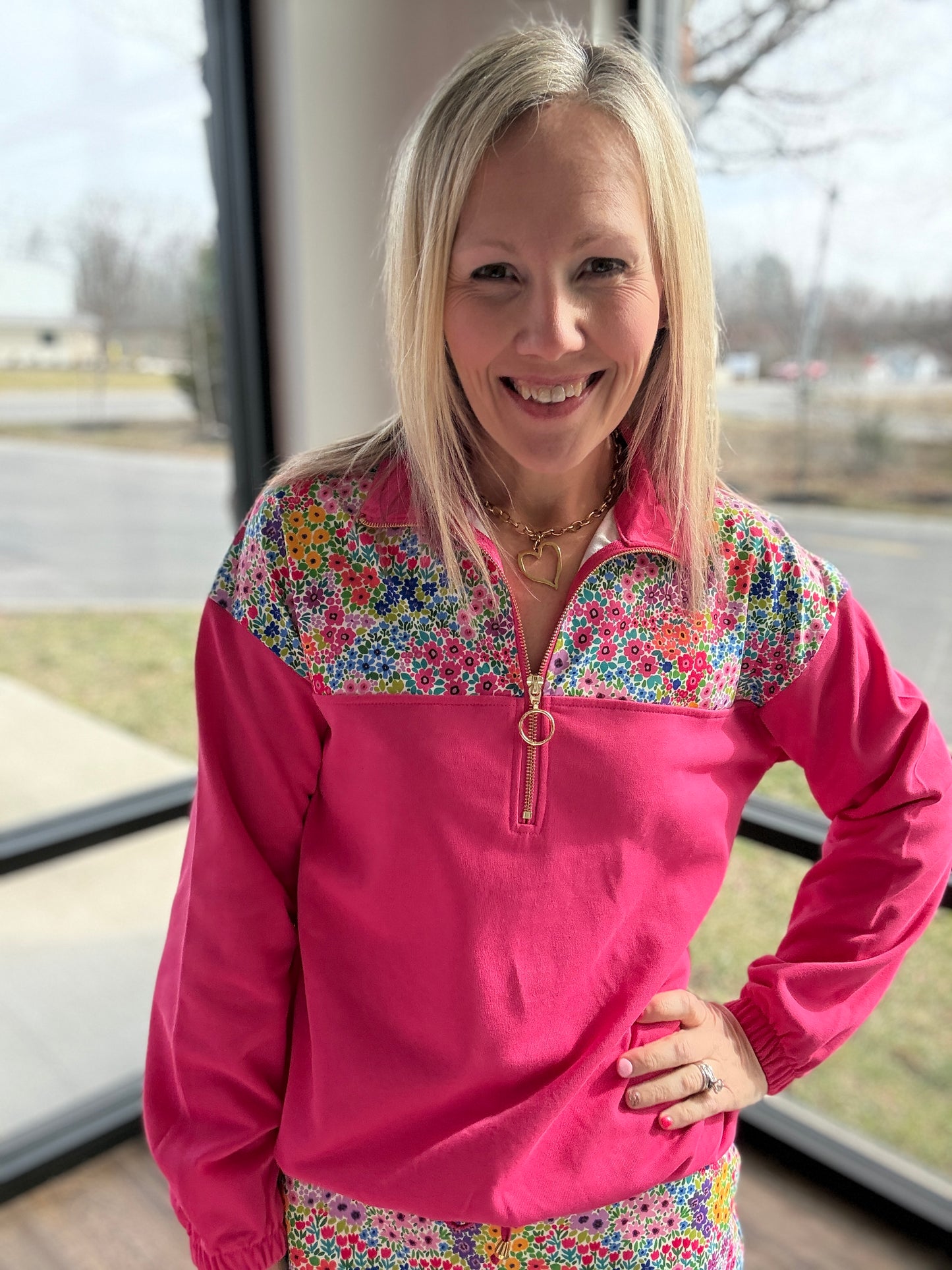 Mia Pullover- Falling For Florals