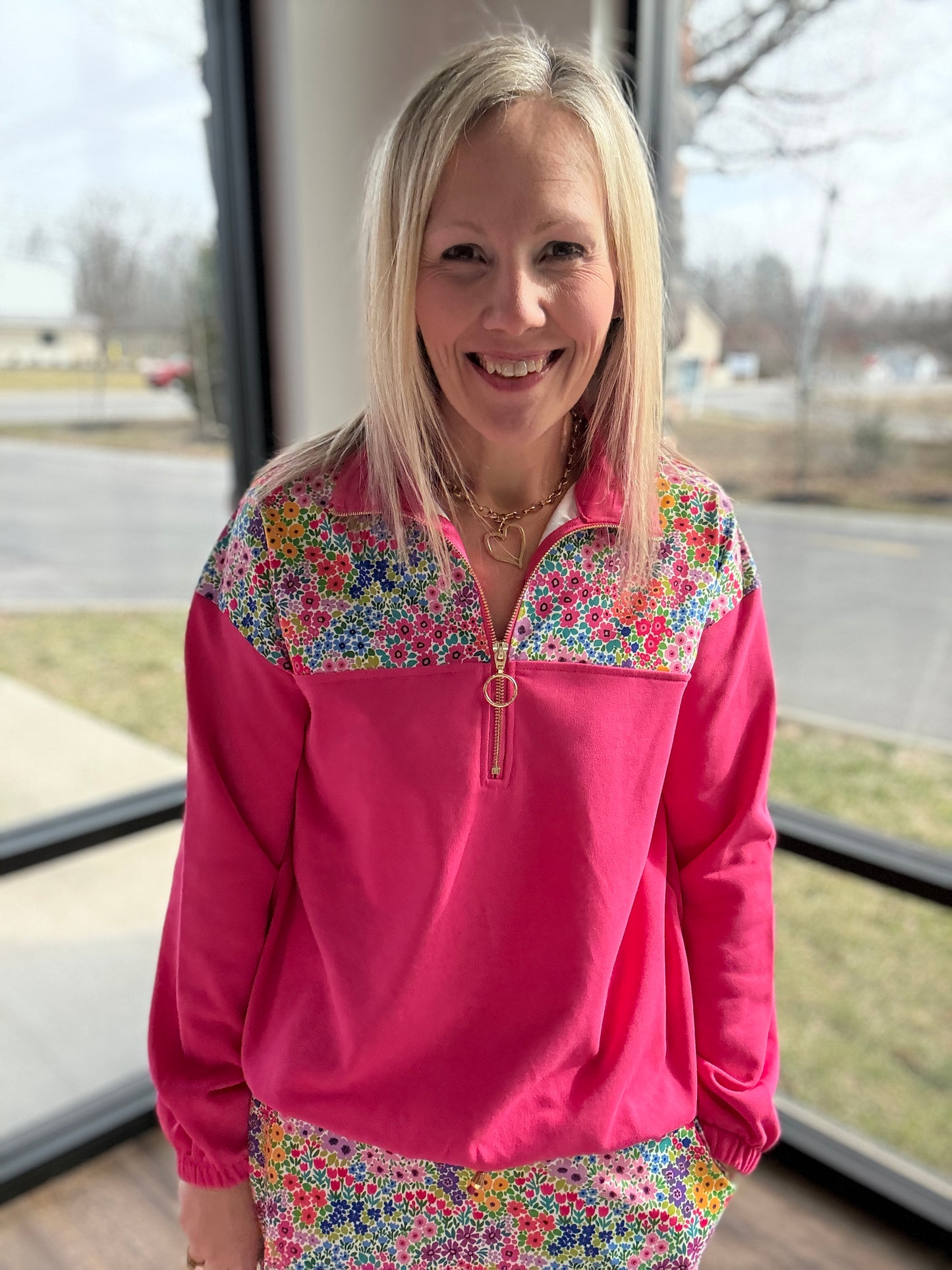 Mia Pullover- Falling For Florals