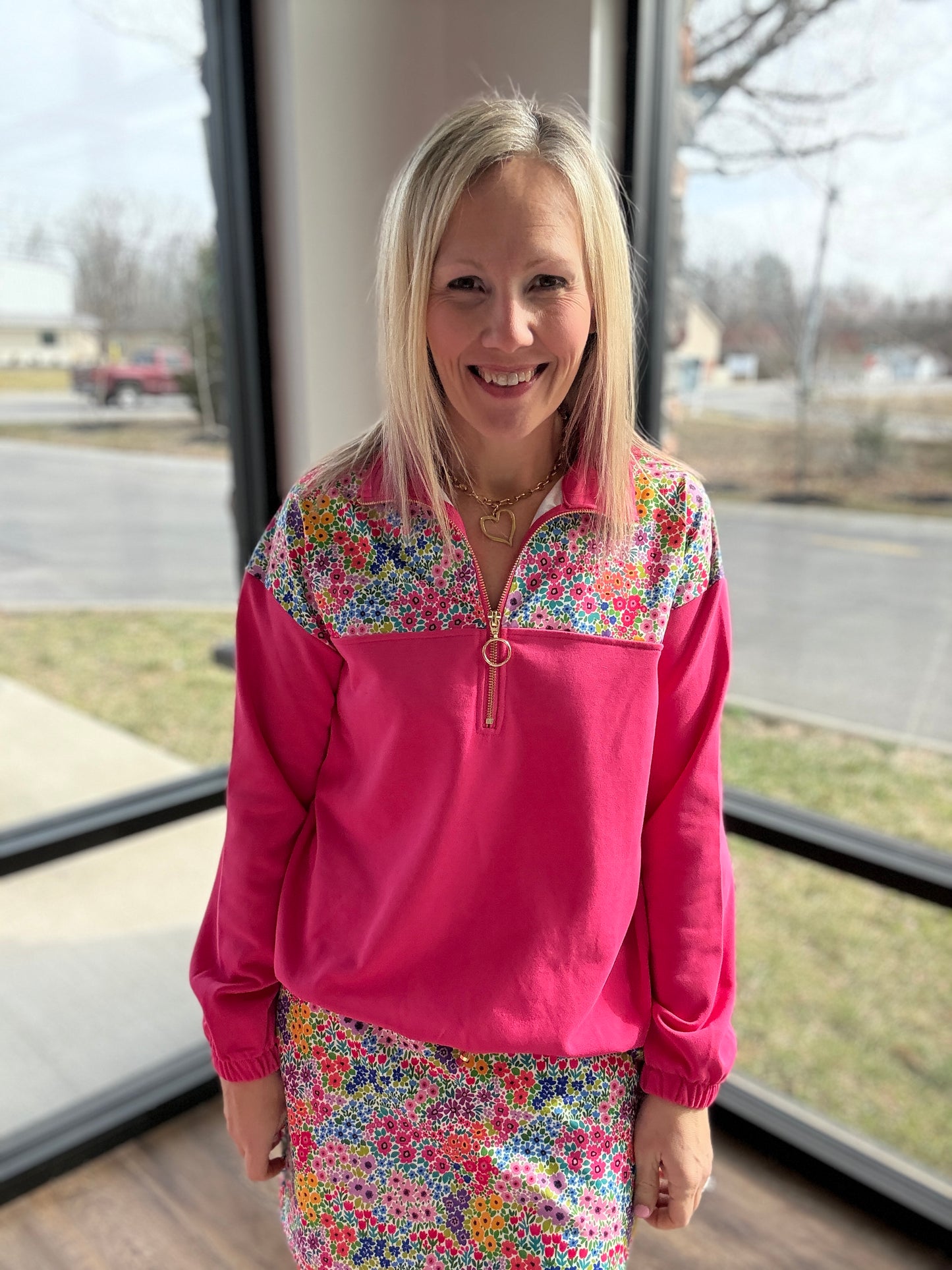 Mia Pullover- Falling For Florals