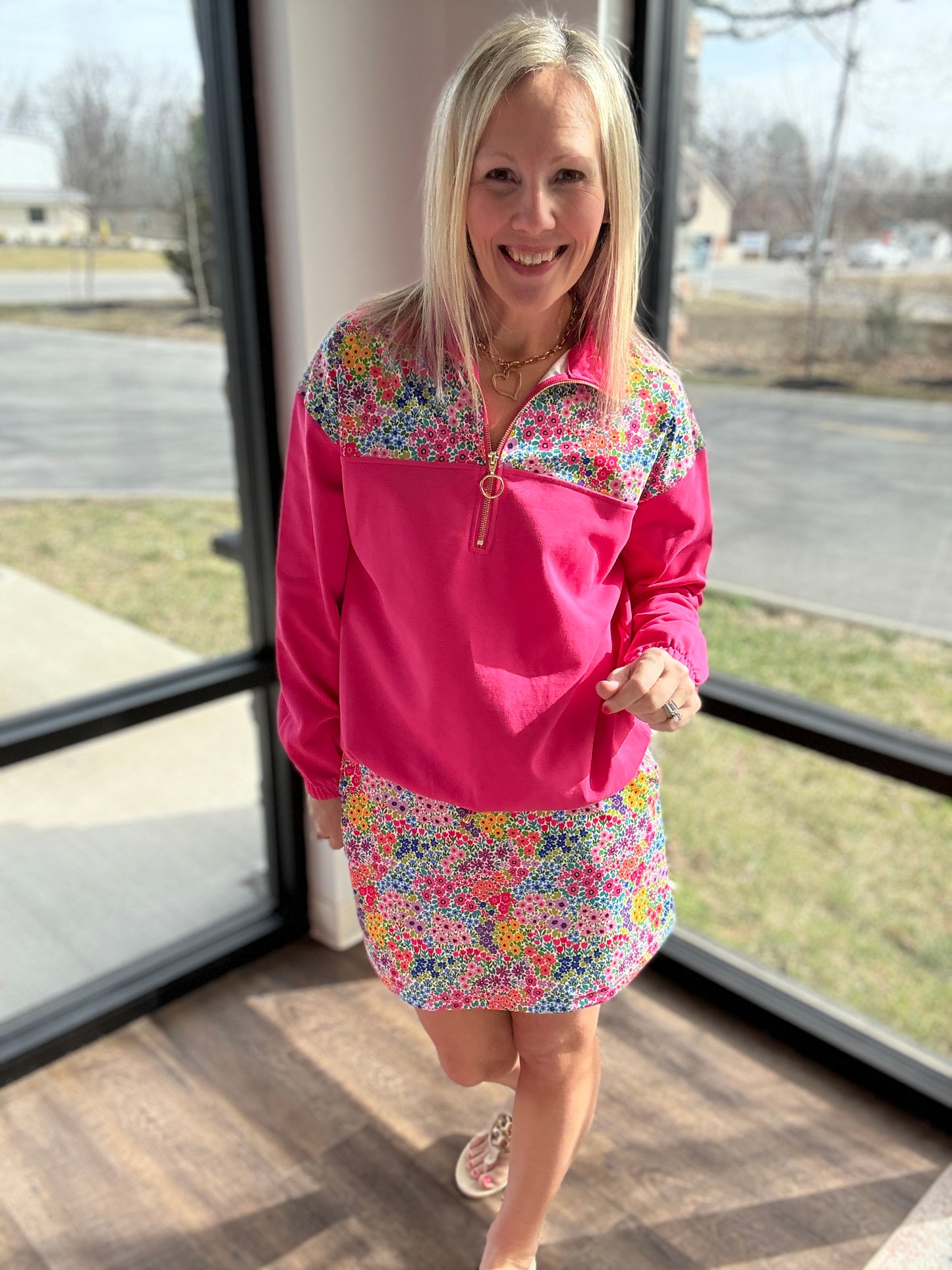 Mia Pullover- Falling For Florals