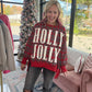 Holly Jolly Cozy Sweatshirt- Red
