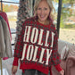 Holly Jolly Cozy Sweatshirt- Red