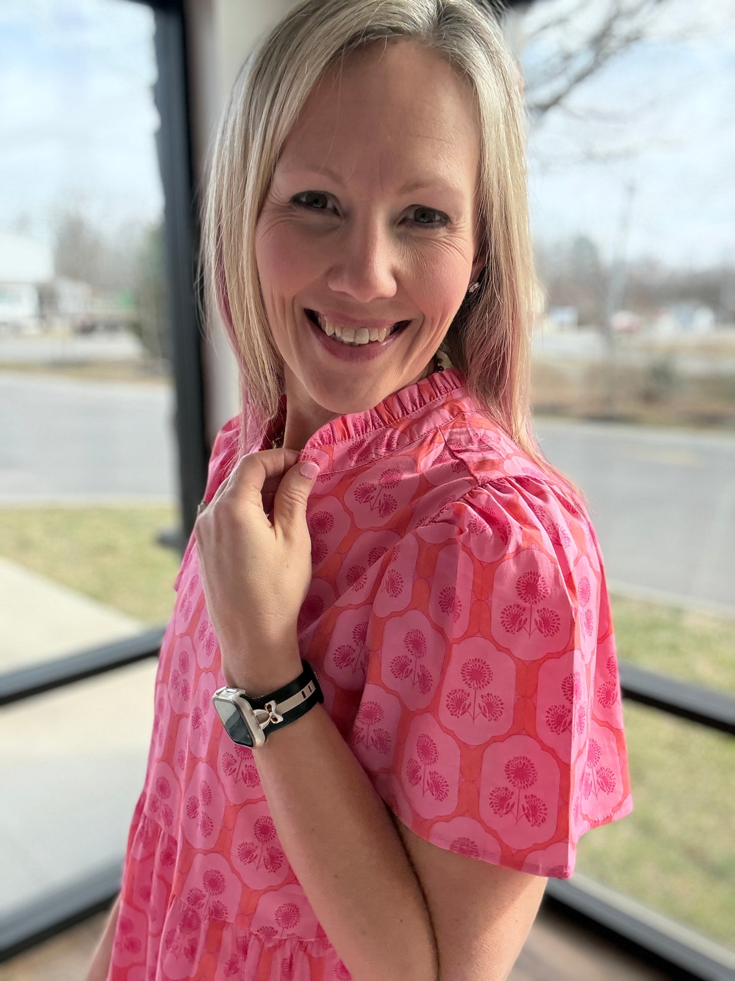 Rosette Charm Midi Dress