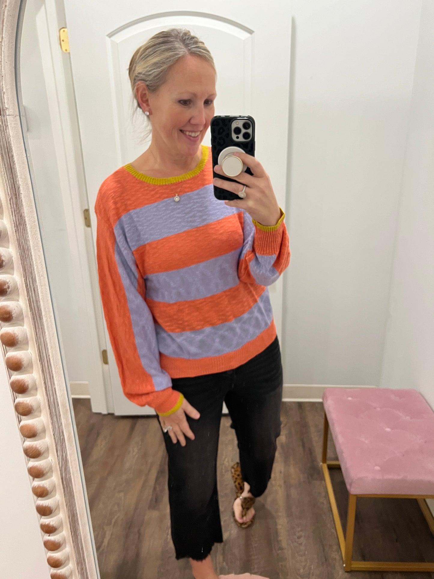 Elana Striped Sweater