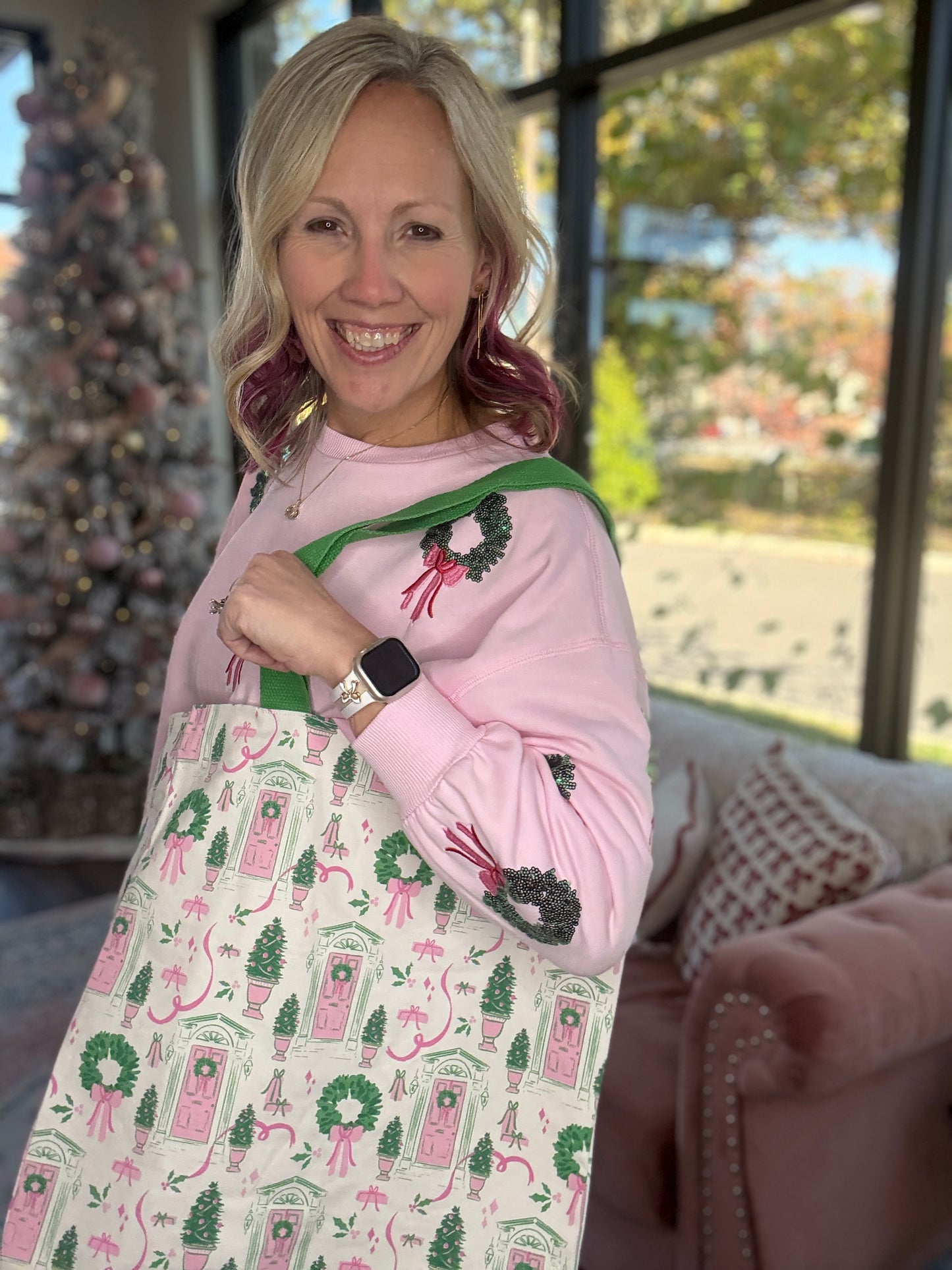 Merry in Pink Sweatshirt