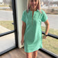 Spearmint Zip Dress