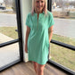 Spearmint Zip Dress