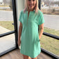 Spearmint Zip Dress
