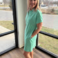 Spearmint Zip Dress