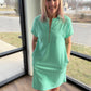Spearmint Zip Dress