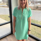Spearmint Zip Dress