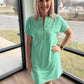 Spearmint Zip Dress
