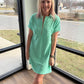 Spearmint Zip Dress