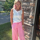 Cloudline Bubble Joggers-Pink