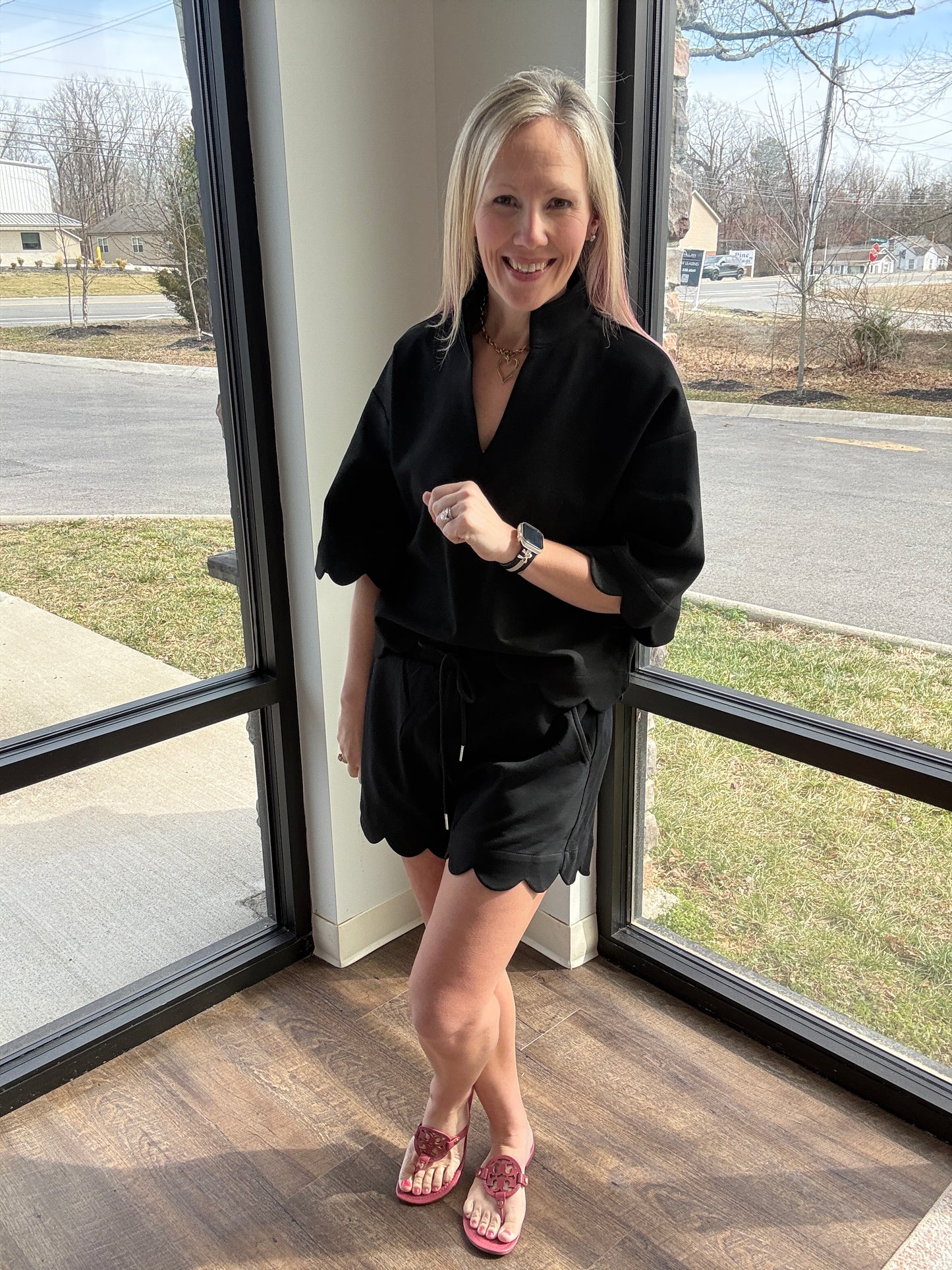 Sweet Edge Scallop Set- Black