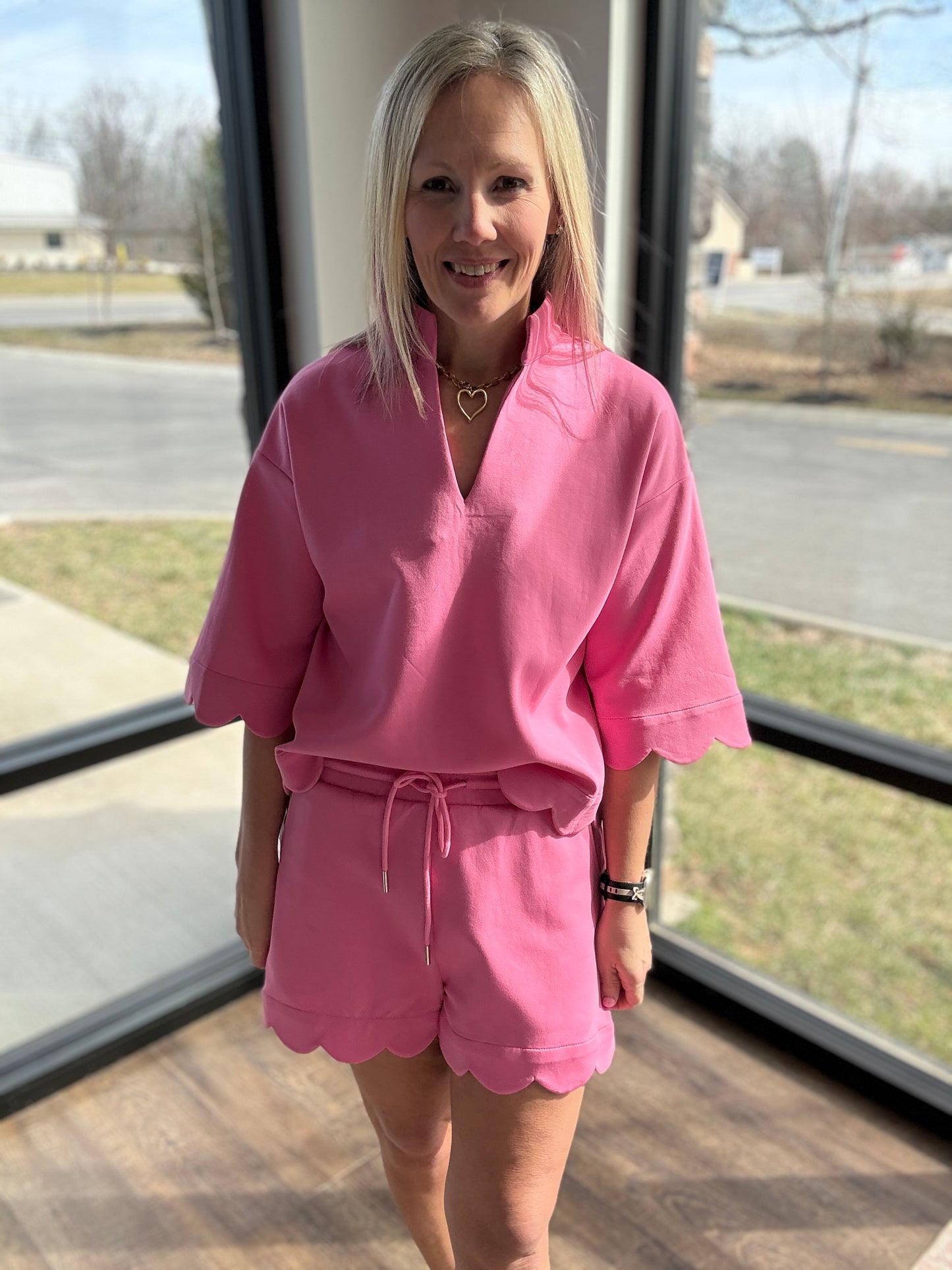 Sweet Edge Scallop Set- Pink