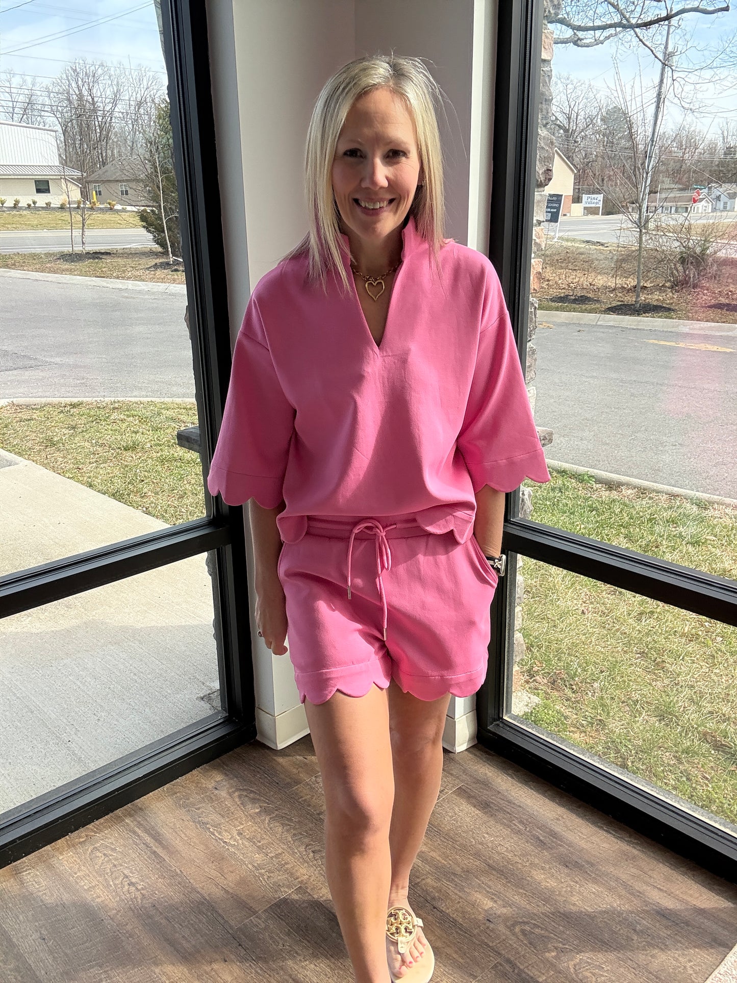 Sweet Edge Scallop Set- Pink