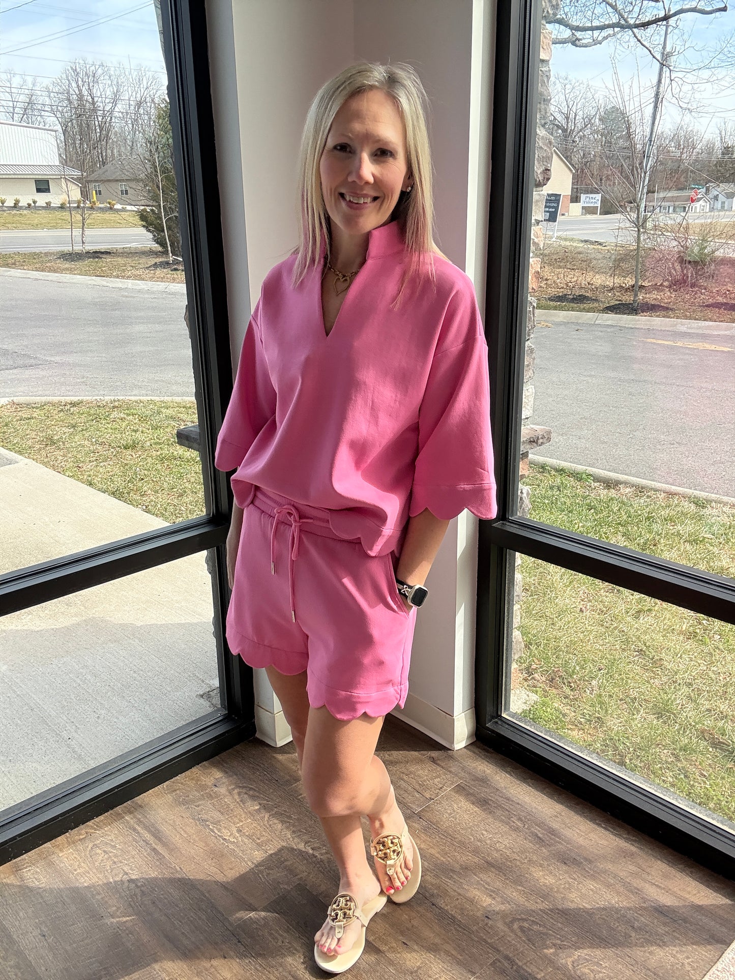 Sweet Edge Scallop Set- Pink