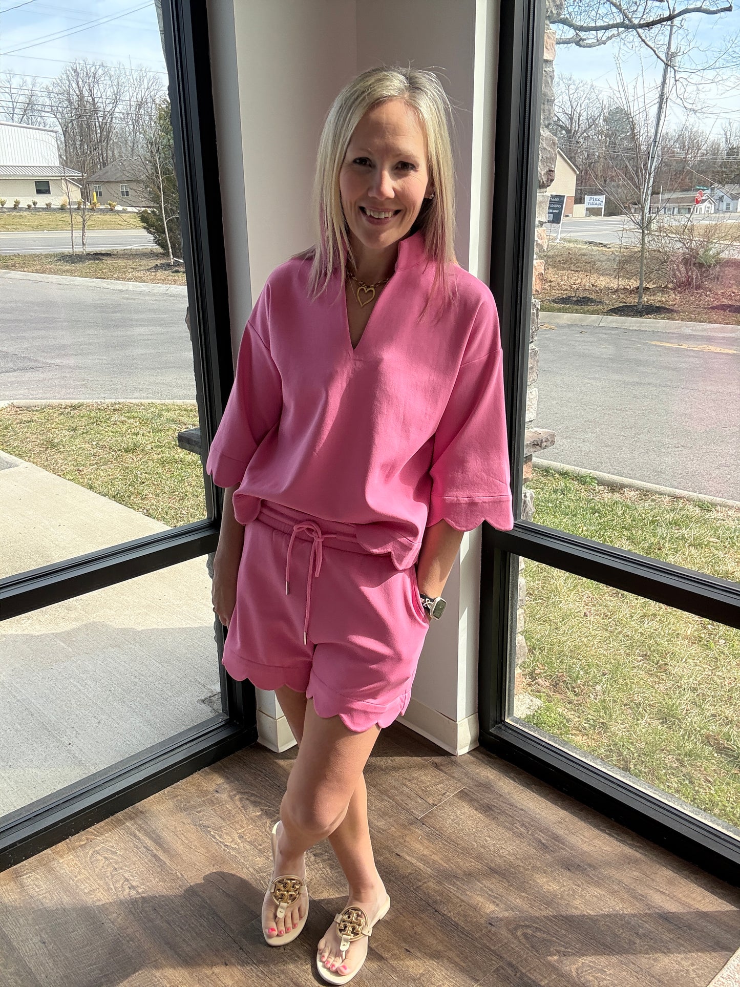 Sweet Edge Scallop Set- Pink