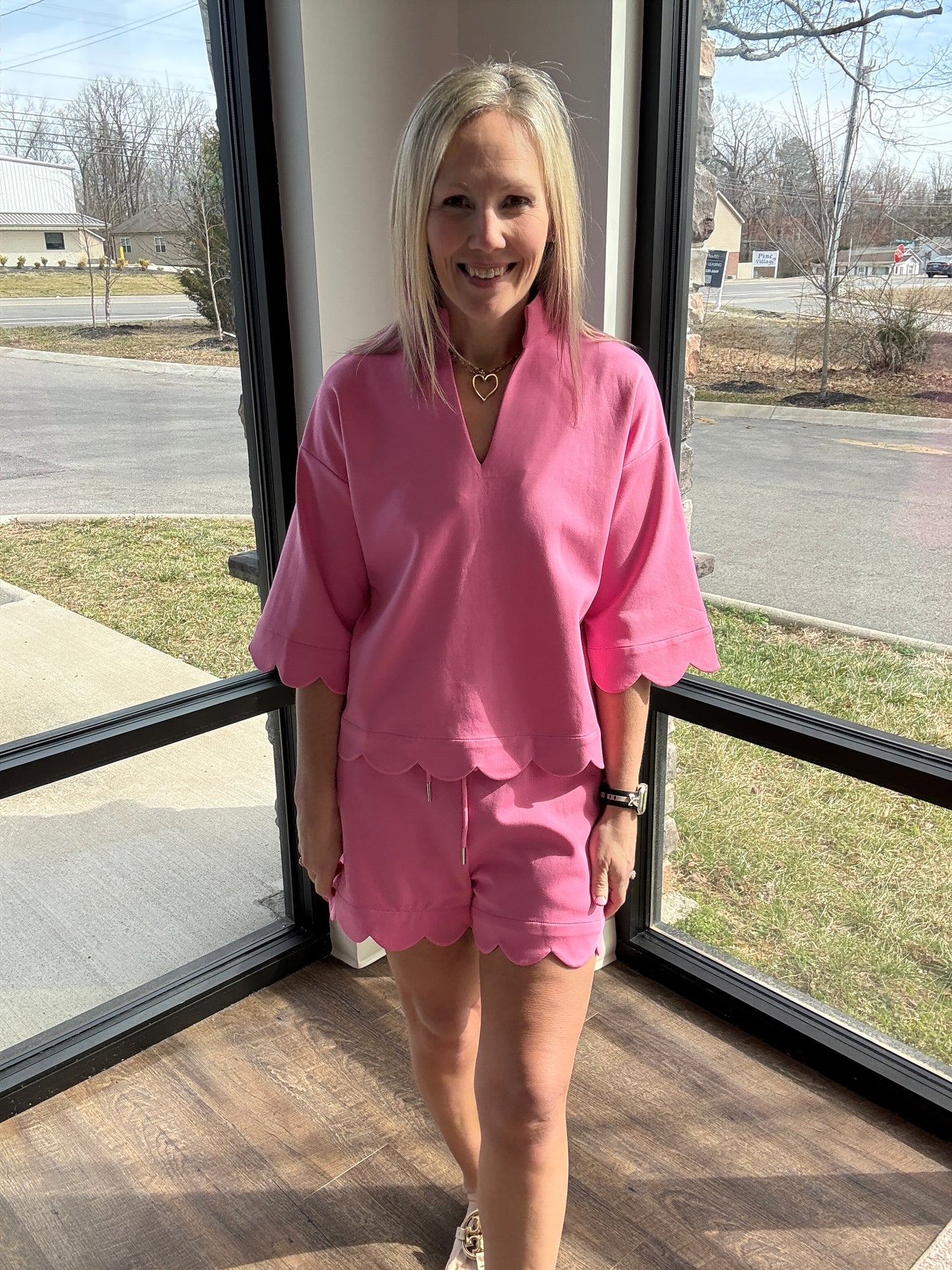 Sweet Edge Scallop Set- Pink