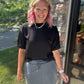 Refined Leopard Denim Skort