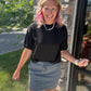 Refined Leopard Denim Skort