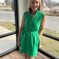 Emerald Scallop Dress