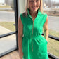 Emerald Scallop Dress