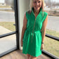 Emerald Scallop Dress