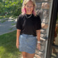Paisley Perfect Denim Skort