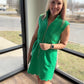 Emerald Scallop Dress