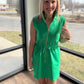 Emerald Scallop Dress