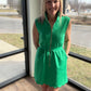 Emerald Scallop Dress
