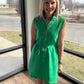 Emerald Scallop Dress