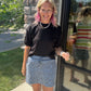 Paisley Perfect Denim Skort