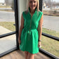Emerald Scallop Dress