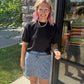 Paisley Perfect Denim Skort