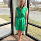 Emerald Scallop Dress