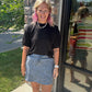 Paisley Perfect Denim Skort
