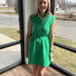 Emerald Scallop Dress